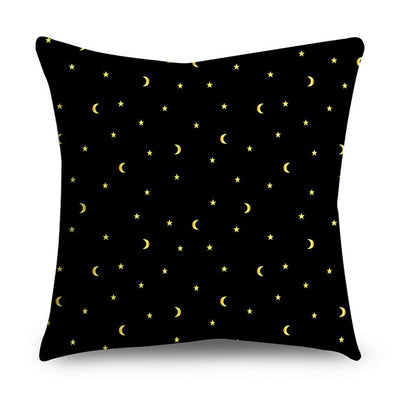 2 Piece Set Black Gold Cushion Covers