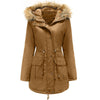 Hooded Fur Collar Jacket