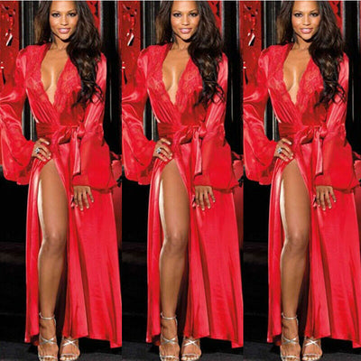 Women Lingerie Long Robe