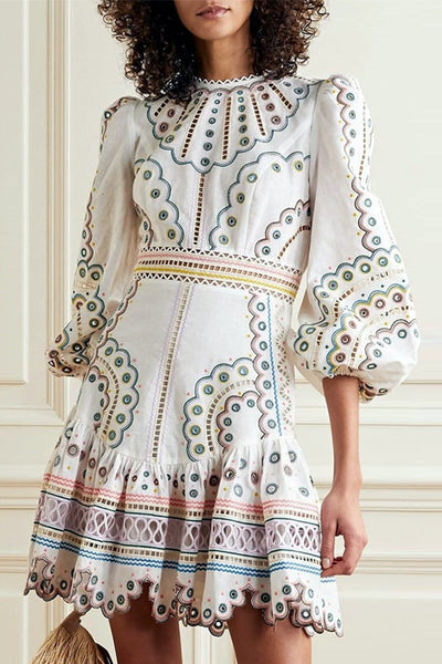 Long Sleeve Pleated Dress