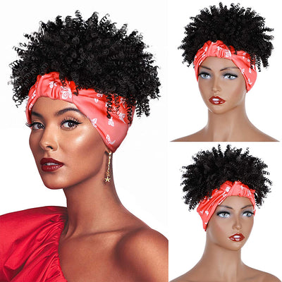 African Hair, Band, Turban Chemical Fiber Wig