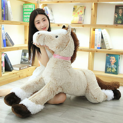 Large Brown Horse Plush Toy