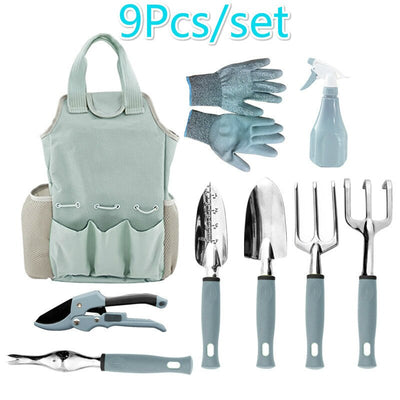 Gardening Tool 9 Pce Set