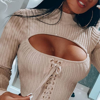 Long-Sleeved knitted Top