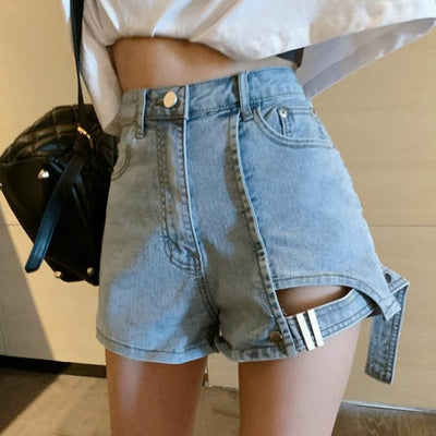 High Waist Denim Shorts