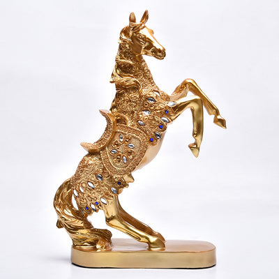 War Horse Resin Statue