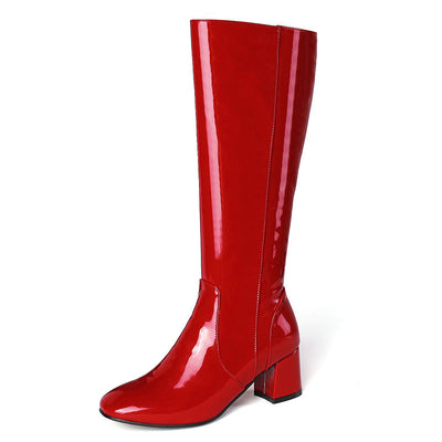 Italian Leather Knee Boots