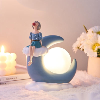 Nordic Creative Bubble Girl Moon Light