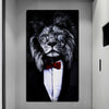 Black and White Animal Wall Painting