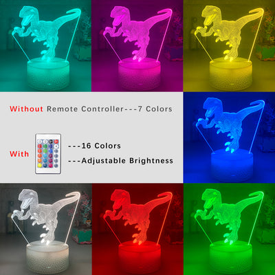 Dinosaur Colorful LED Night Light