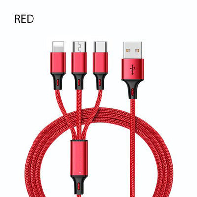 3 in 1 USB Cable For iPhone