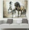 Horse Abstract Canvas Wall Art