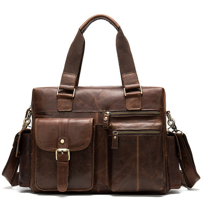 Business Leather Travel Hand Luggage