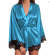 Silk Lace Lingerie Nightdress Robe