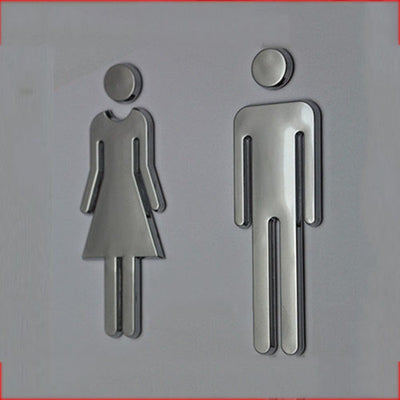 Bathroom Signage Metal