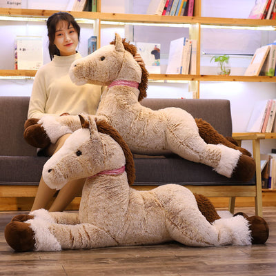 Large Brown Horse Plush Toy