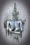 Metal Statue Art Canvas Painting
