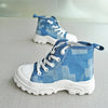 Children's Mid-high-top Zipper Canvas Shoes - Casa Loréna Store