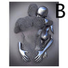 Metal Figure Statue Art Canvas Painting