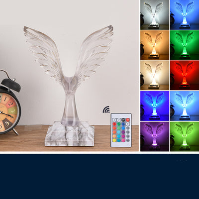 Crystal Eagle Desk Lamp