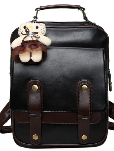 Women's PU Retro Backpack