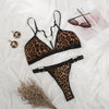 Leopard Print Bra+Underwear Set