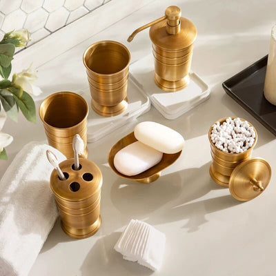 Copper Bathroom Accessories 6 Pce Set