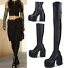 High Heel And Ankle Martin Boots