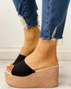 High-Heeled Flip-Flop Sandals