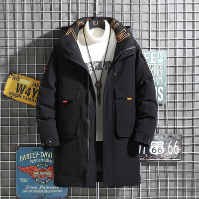 Men's Thick Down Jacket Mid Length
