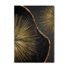 Golden Black Texture Canvas Painting