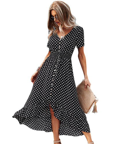 Mid Length Swing Skirt Dress