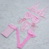 Ladies Lace Lingerie 4 Pce Set