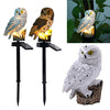 Solar Power Owl LED Light Set of 2